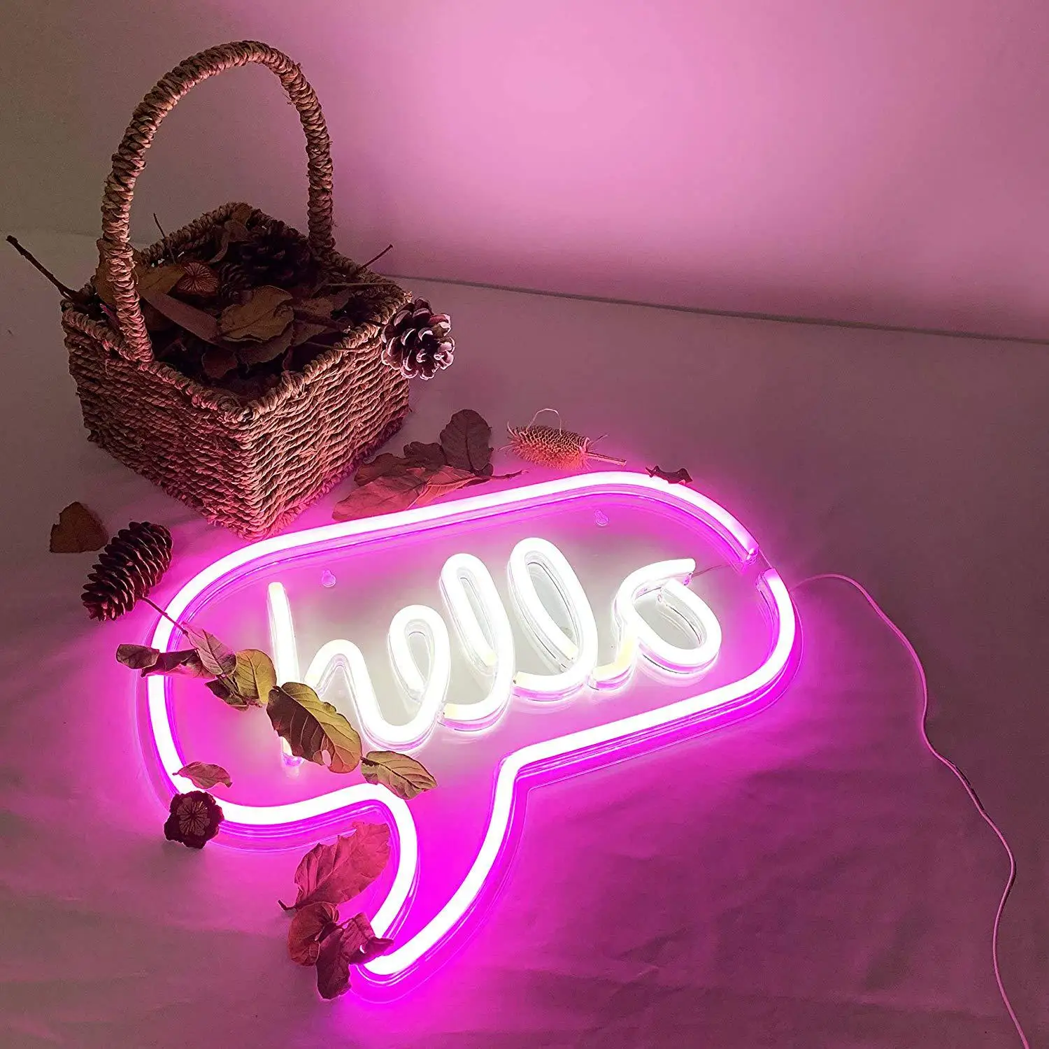 

Светодиодный неоновый светильник HELLO Sign s, подвесная настольная лампа, Декор для дома, свадьбы, праздника, Рождества, светильник льник