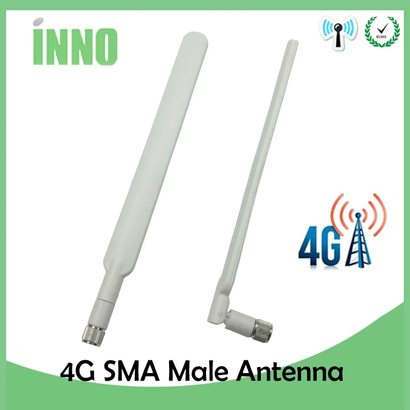 Eoth 5pcs  4G lte antenna 5dbi SMA Male Connector Plug antenne router external repeater wireless modem antene