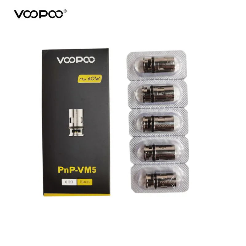 5/10/15 шт. оригинальные Voopoo PnP TM1/VM5/VM6 сетчатые сменные катушки 0.2ohm VM5 0.15ohm VM6 для Drag X / S