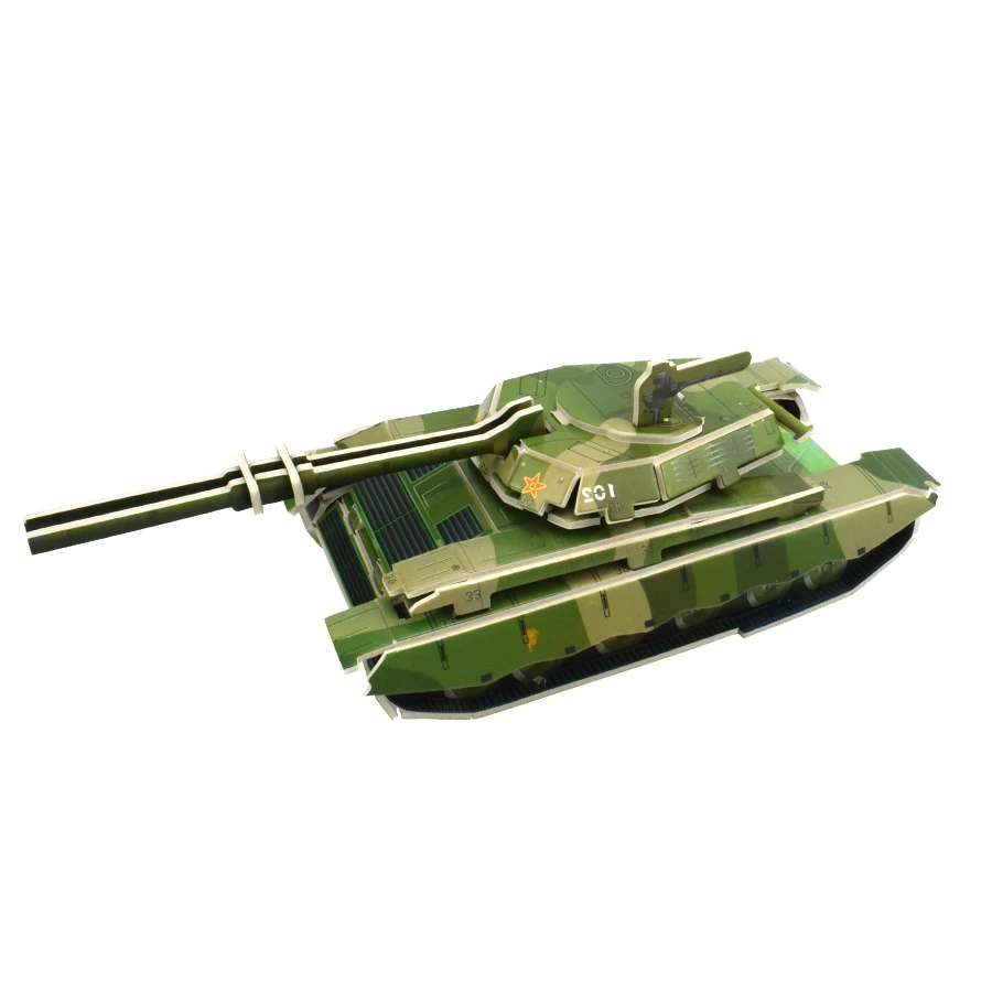 Модель танка 3D пазлы игрушки для мальчиков сделай сам детские развивающие игры