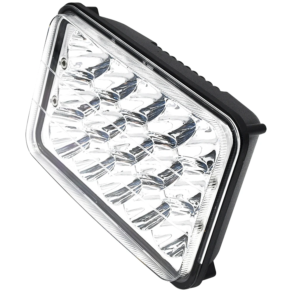 Светодиодные фары 5 дюймов прямоугольная лампа с ближним/дальним светом 4x6 15x3 Вт