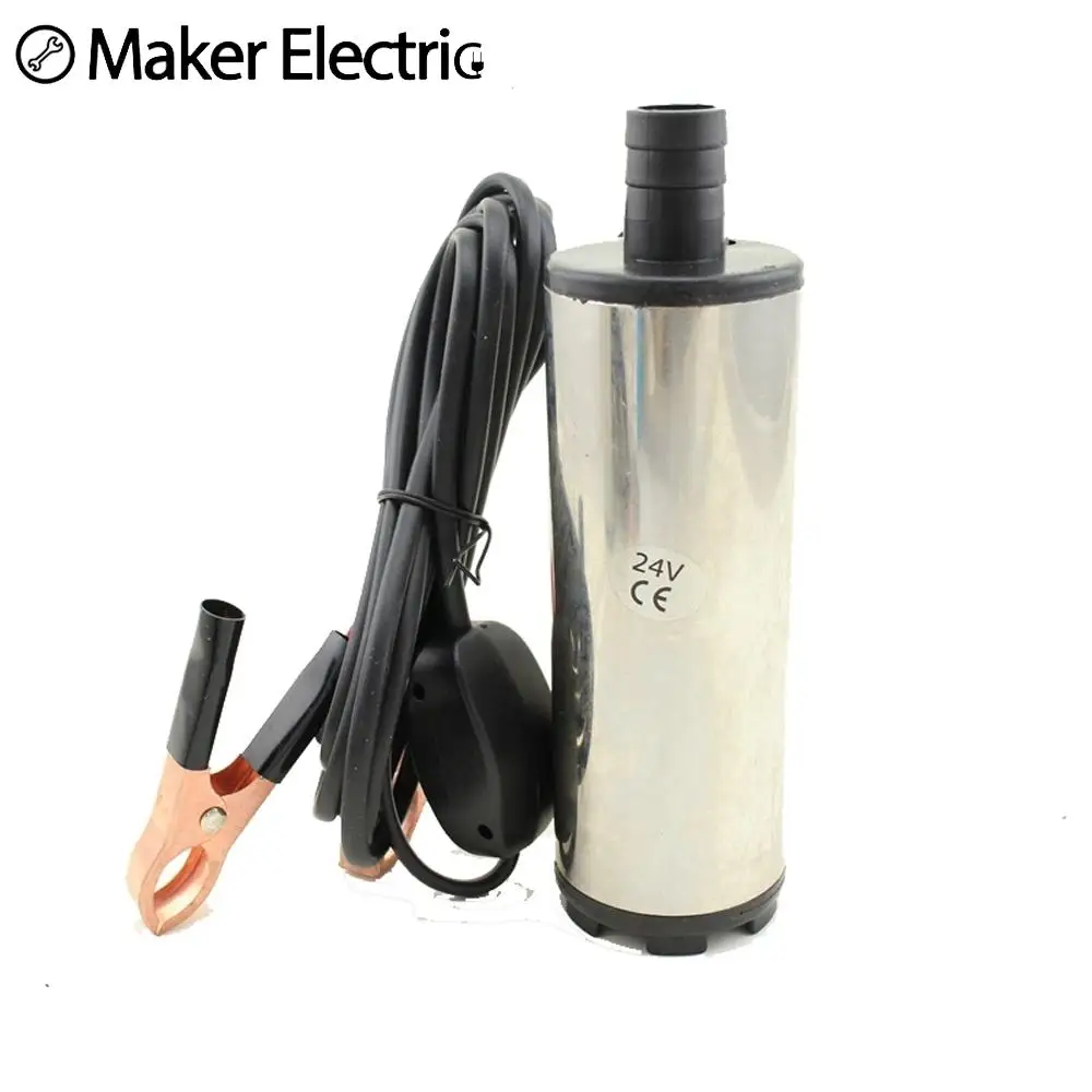 Погружной насос 0,3/0,15A DC 12V 24V центробежный водяной масляный автомобильный кемпинг переносной 30л/мин 38мм&51мм включен.