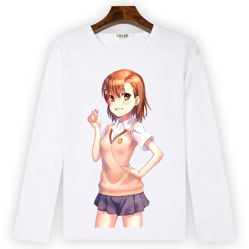 Определенная футболка для косплея с изображением научного пистолета Мисаки