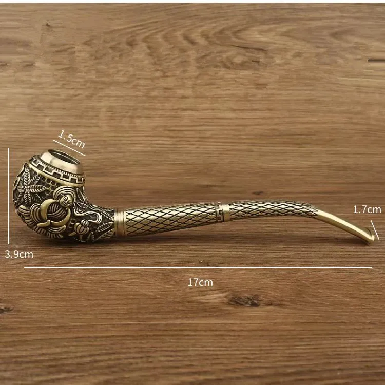 

Brass Tobacco Smoking Pipe Metal Bowl Smoking Herb Pipe Detachable Tobacco Dry Herb Pipe Accessories