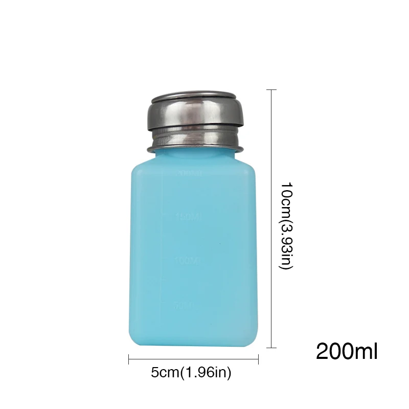 200ml NOQ ацетон чистый лак для ногтей гель для удаления бутылка очиститель УФ-гель для ногтей Пустой дозатор Жидкий УФ гель лак для ногтей - Цвет: 200ml