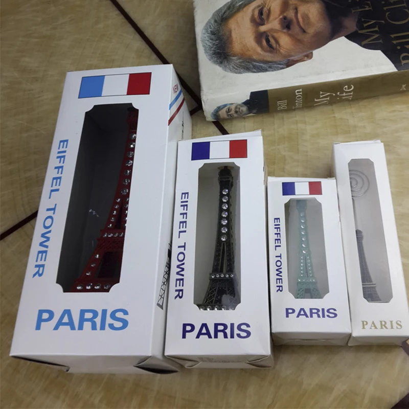 

13 Cm -25 Cm EiffelTower with Diamond Metal Modern Model Home Decoration Accessories Bedroom Desk Retro Home Decor Ornaments