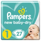 Подгузники Pampers New Baby-Dry 25 кг, размер 1, 27 шт.
