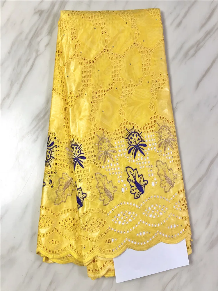 New Fashion BLACK African Bazin Lace Fabric Embroidery Nigerian Riche With Hole And Stones For Sewing FP720 | Дом и сад