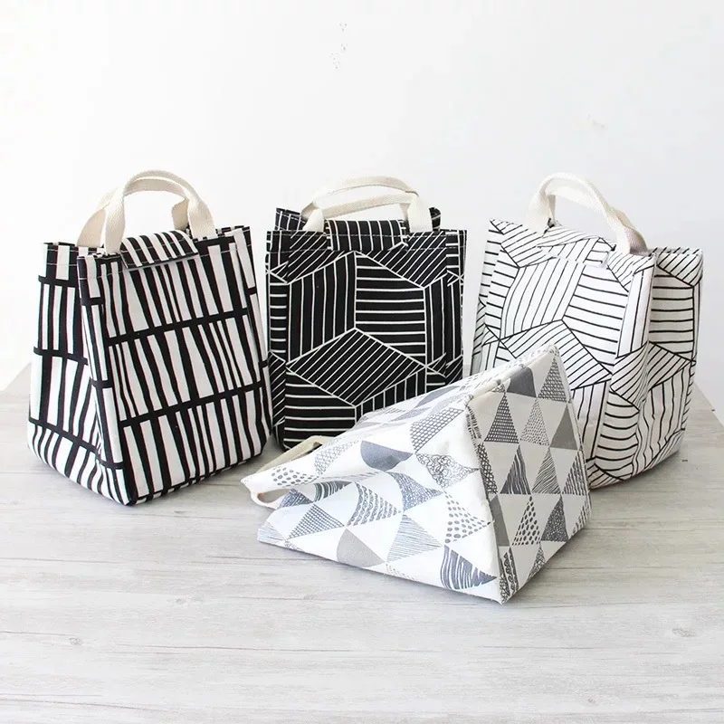 

Portable Thermal Insulation Bag Handbag Lunch Bag Thermal Thick Aluminum Foil Fashion Student Waterproof Lunch Box Bags