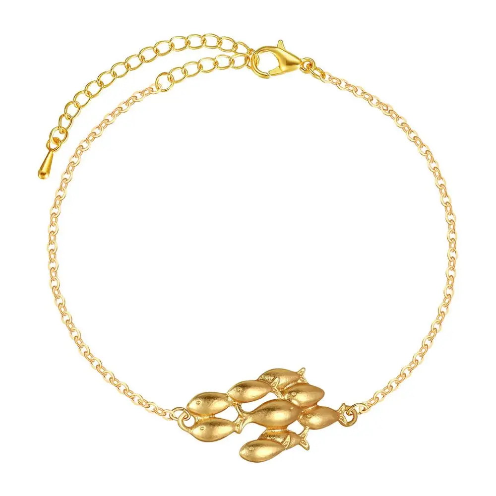 Чандлер 1 шт. браслет-цепочка для плавания с рыбками женщин и девочек покрытый