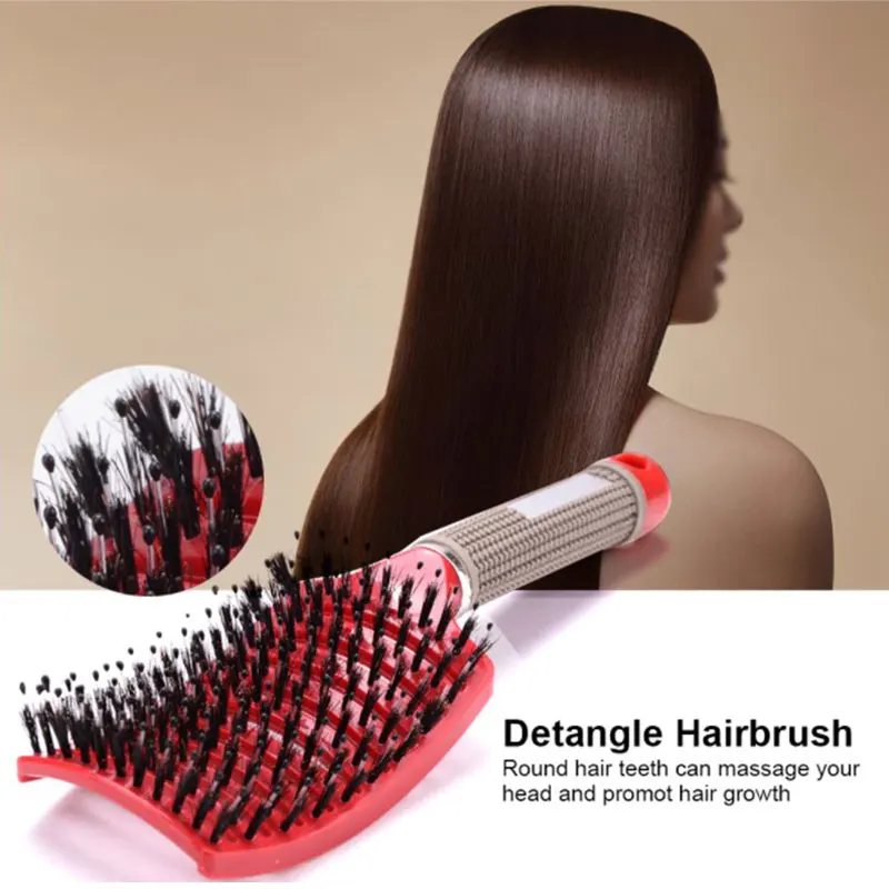 

Girl Hair Scalp Massage Comb Wet Curly Brush for Salon Hairdressing Styling Tool