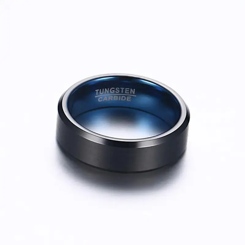 Кольцо на палец стильное модное кольцо трендсеттера синее покрытие внешнее