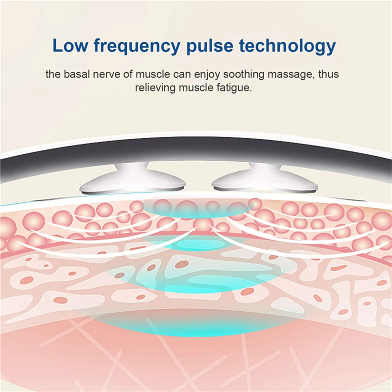 

CkeyiN Electric Low Frequency Shoulder Neck Massager Smart Timing TENS Pulse Massager Physiotherapy Instrument Relieve Fatigue