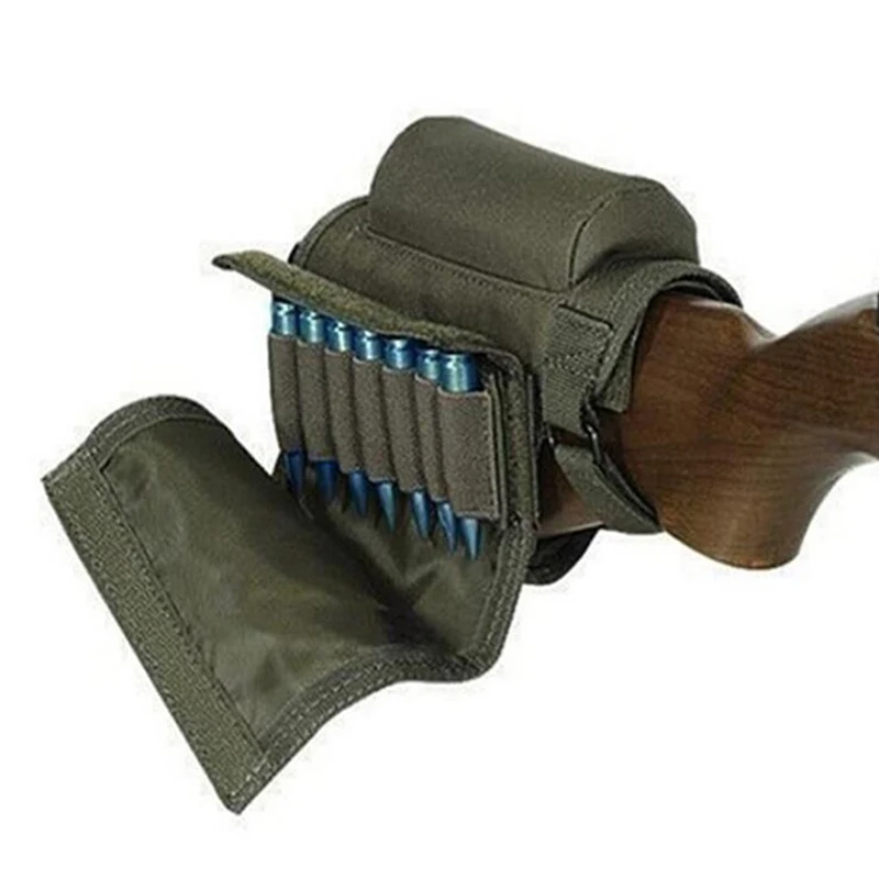 

Tactical Rifle Cases Cheek Rest Riser Ammo Cartridges Hunting Carrier Canvas Pouch Round Cartridge Bag Shell Buttstock Ammo