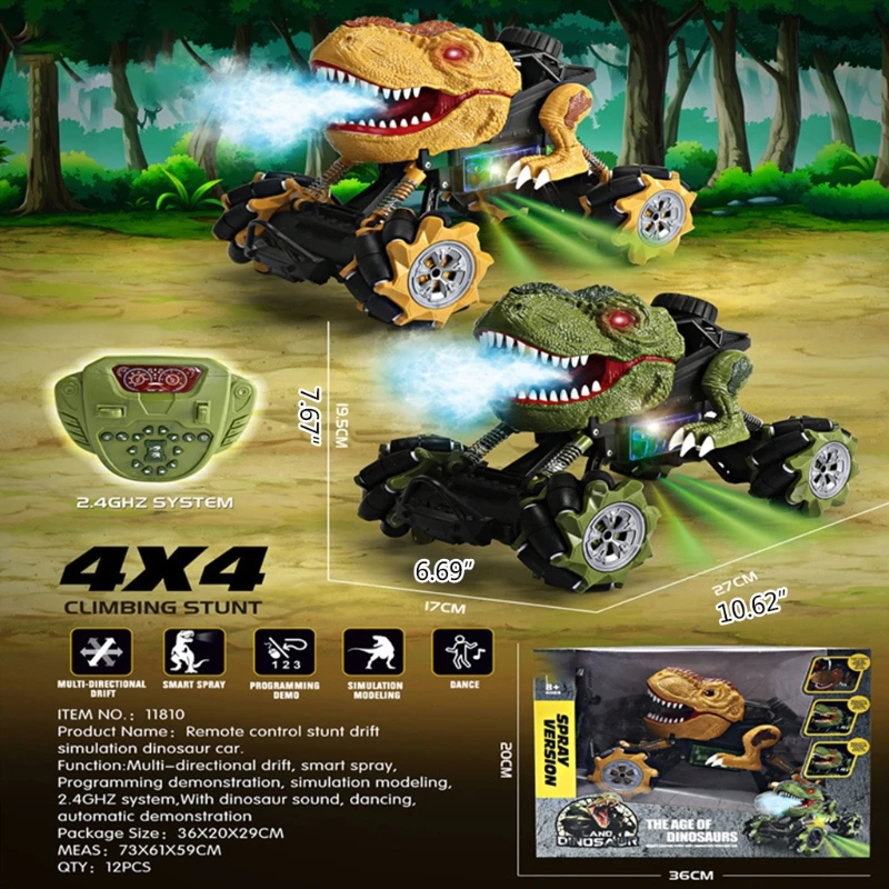 

Dinosaur Spray Light Remote Control Car Cool Boy Favors Best Gift For Stunning Boys