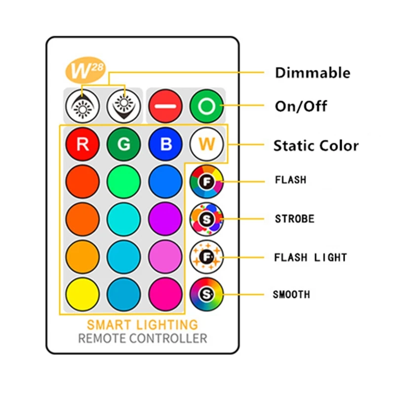 E27 B22 3W 5W 10W 16 Цвета волшебный RGB светодиодный лампы AC85 265V + умный светильник лампа с