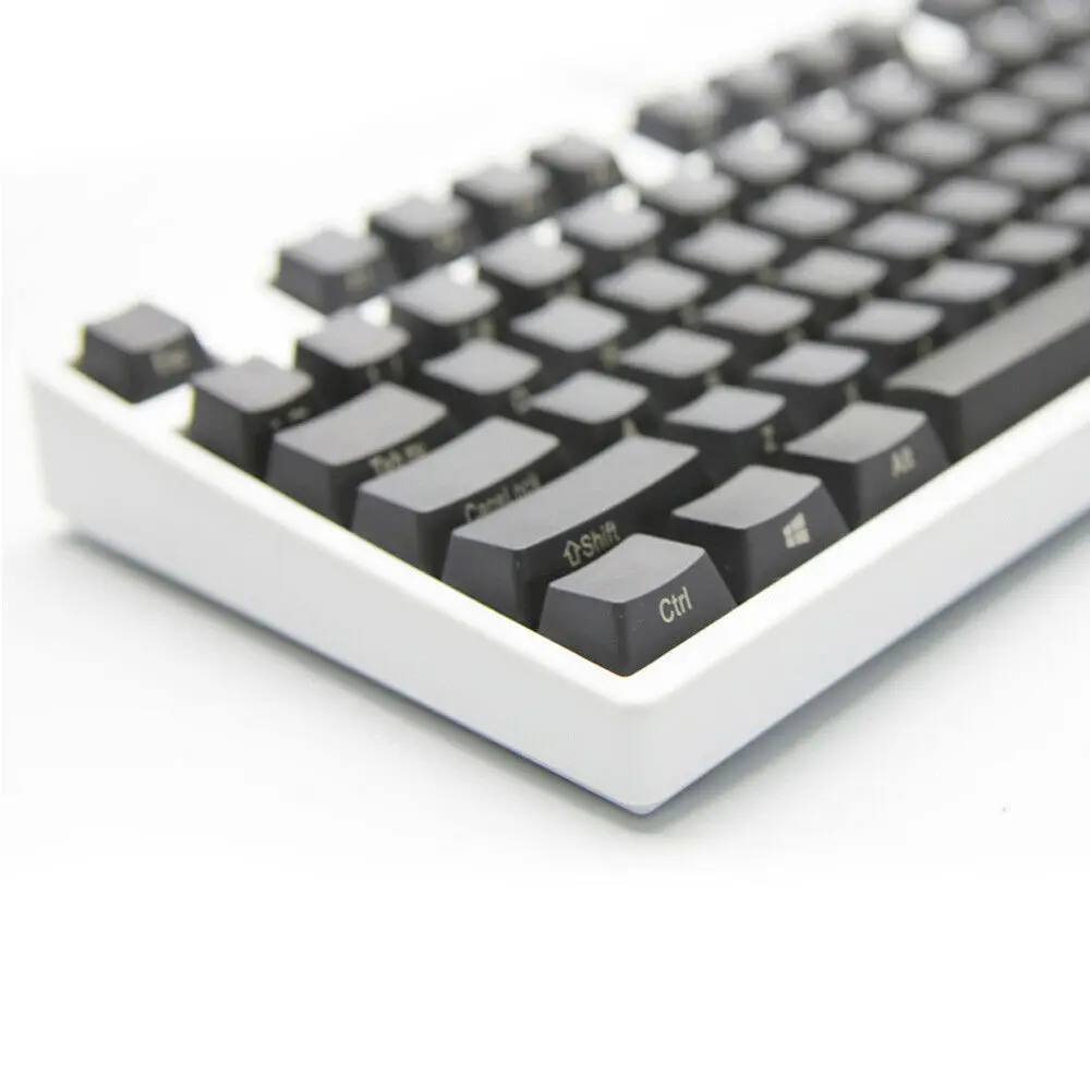 61 87 104 108 набор черных клавиш с боковой печатью pbt для filco ikbc ducky gh60 cherry mx