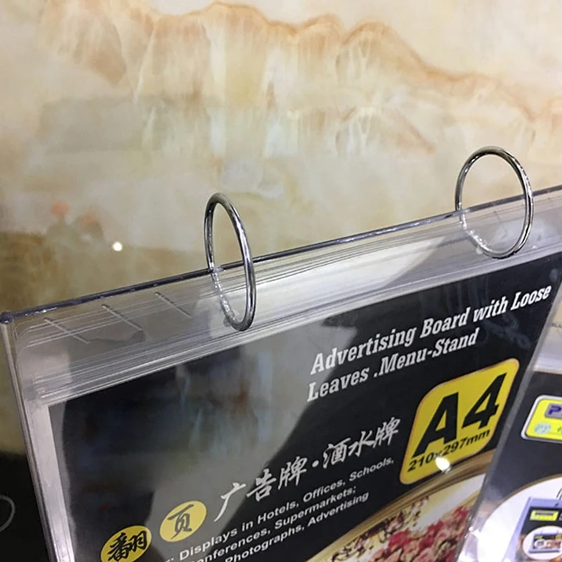 

A4 Flip Table Menu Stand Multi-Page Table Card Rack Menu Display Stand Menu Holder Desk Menu Photo Album Picture Frame