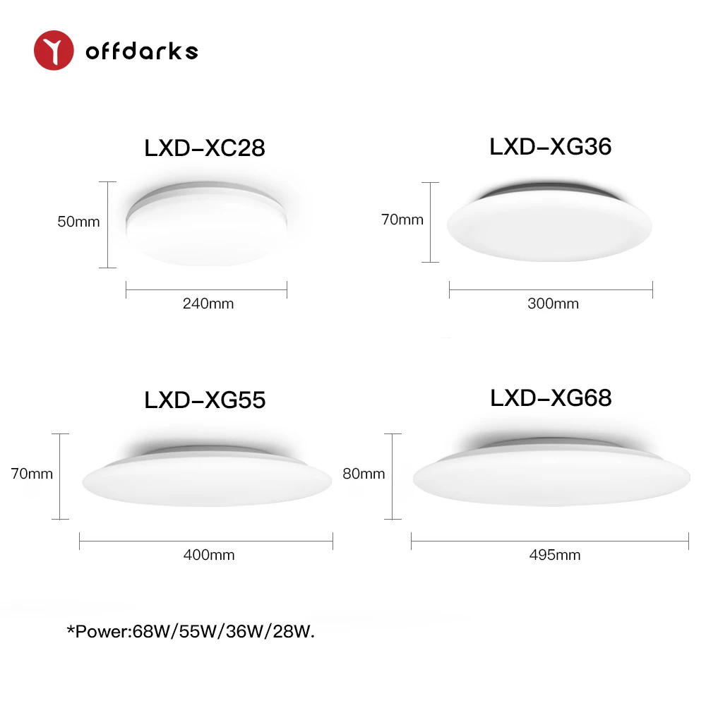 $65.28 OFFDARKS Smart led Ceiling Light, Alexa/Google Home Compatible, WiFi Voice Control RGB Dimming, for kitchen living room bedroom