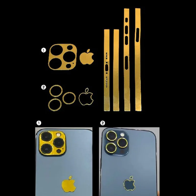 2 шт. Чехлы для iPhone 12 Pro Max пленки рамка наклейка Обложка защитная матовая i12 Mini LOGO