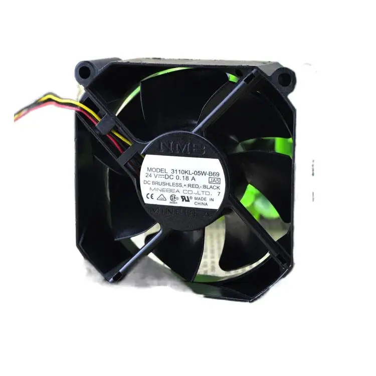NMB-Mat 8025 24V 0.18a 3110kl-05w-b69 источник питания 8cm инверторный вентилятор 3 провода