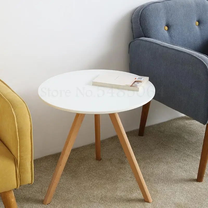 Журнальный столик в скандинавском стиле простой современный креативный белый