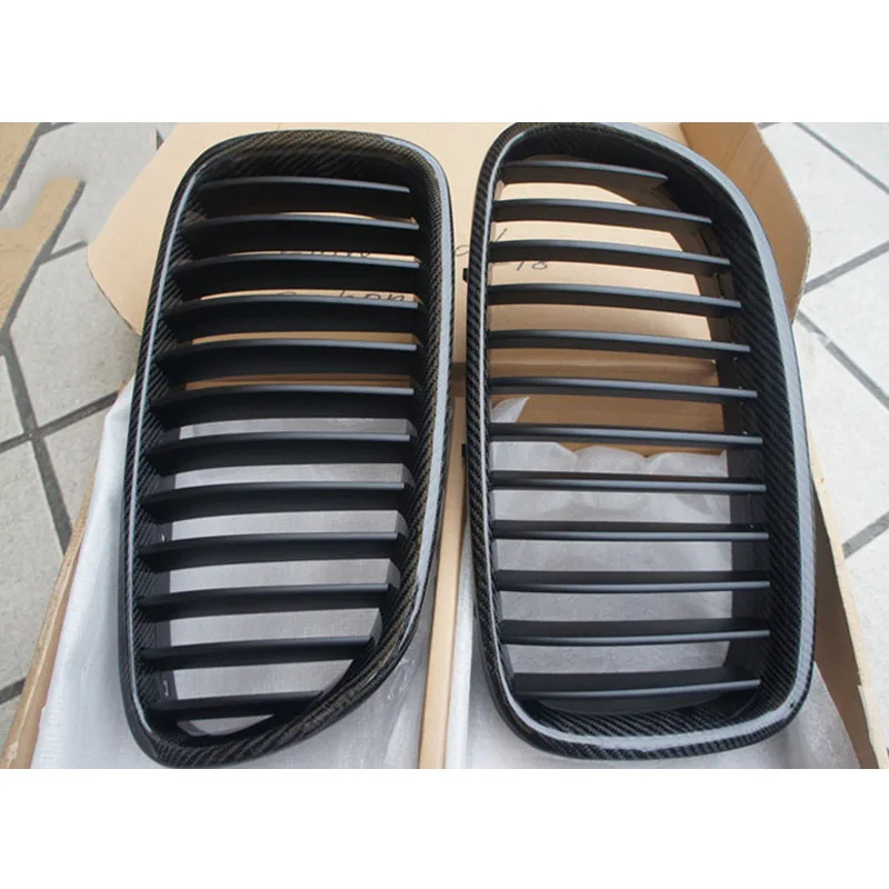 Матовые черные сетчатые вставки из АБС-пластика для переднего гриля подходят BMW 5