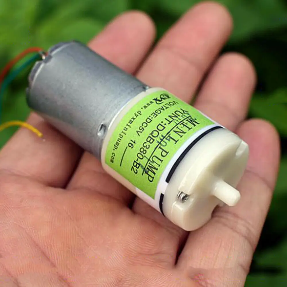 Мини-воздушный насос 370 двигатель для аквариума 3-6 в 3 7 5 В аэрация кислородный