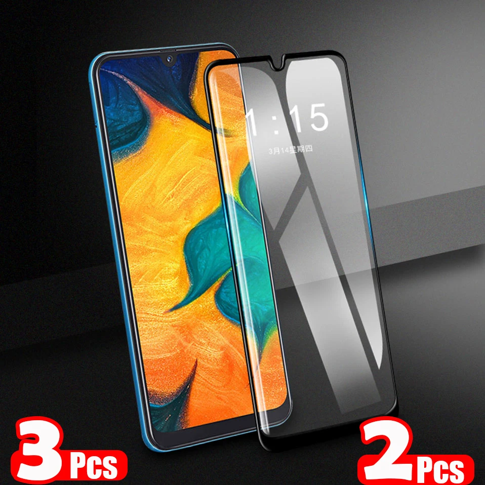 Защитное закаленное стекло 15D для Samsung Galaxy A10 A20 A30 A40 A20E A50 A70 M20 A60 M10 2/3 шт.|Защитные