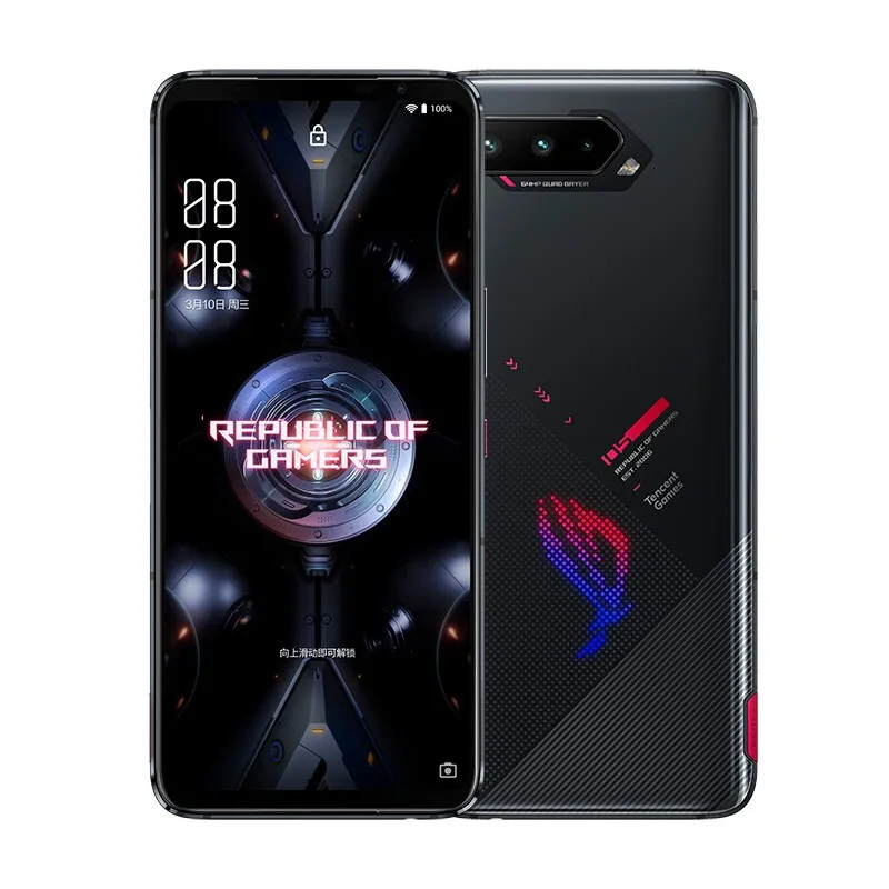 Official Original Asus ROG 5 5G Gaming Phone Snapdragon 888 144Hz 65W Hyper Charge 6000mAh 64MP NFC 12GB 256GB Smartphone