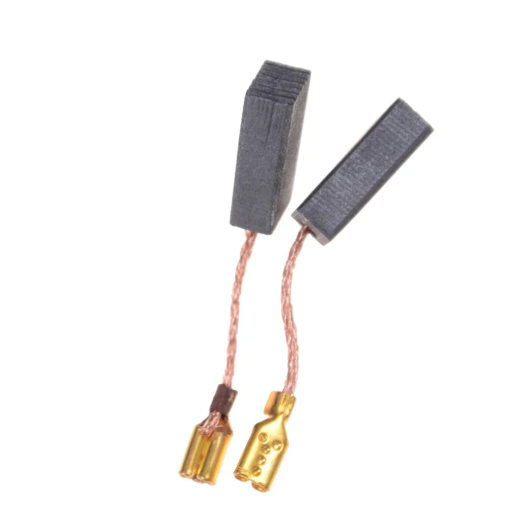 

10Pcs Graphite Copper Motor Carbon Brushes Set Tight Copper Wire for Electric Hammer/Drill Angle Grindern 15*8*5mm