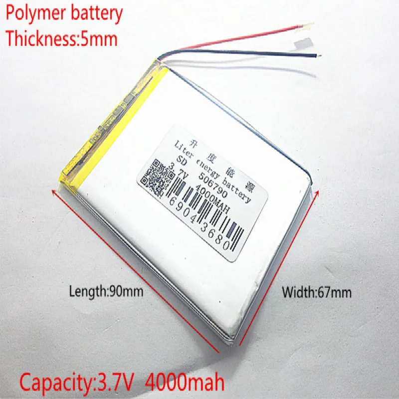 

Free shipping tablet battery seven inches below the sun M70 506790 p 3.7 V 4000 mah mobile tablet battery