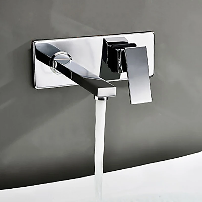 langyo free shipping into the wall washbasin water tap three piece set flush faucet bathroom cabinet basin mixer br 320 free global shipping