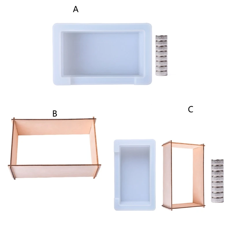 

Бумага коробка эпоксидная смола, форма для рукоделия Органайзер тканевые салфетки чехол силиконовый пресс-форм
