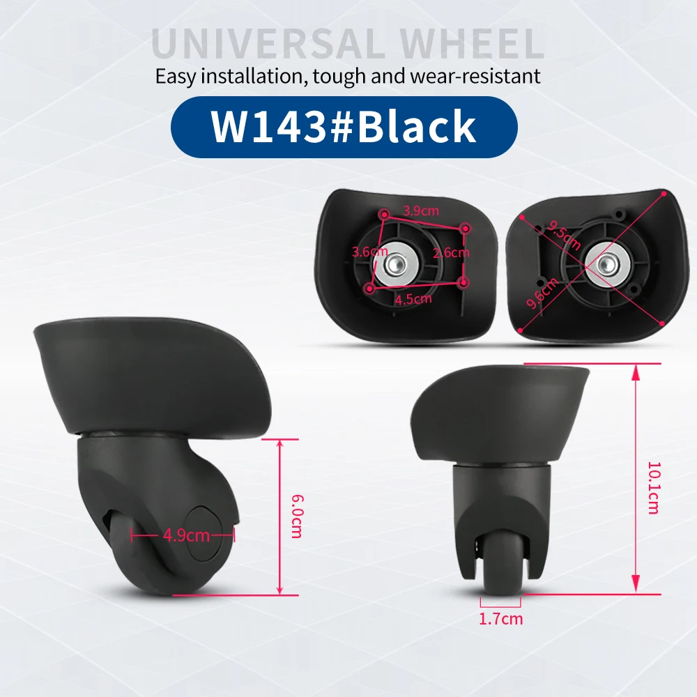 Trolley luggage wheel Compatible with Sansonlte 31Q password suitcase customs box replacement accessories wear-resistant mute