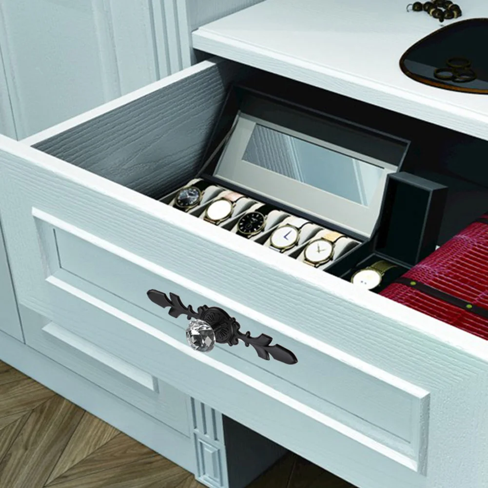 Роскошные ручки со стразами и кристаллами для коробки обуви шкафа двери ящика