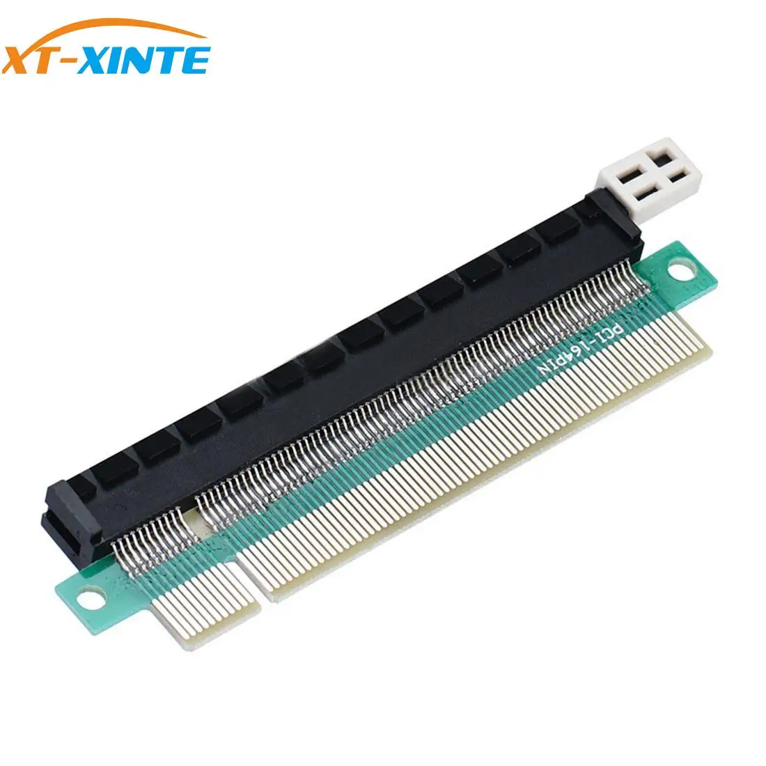 

XT-XINTE Pcie164P 90° Pci-E Pci-Express 16X Right Angle/180° Flat Insertion PciE 16X Extender Protector Riser Adapter Card