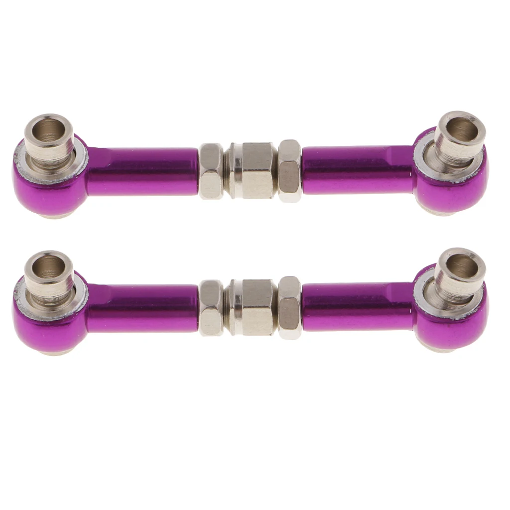 

2pcs Steering Link Rod RC DIY Accessory for 1/10 HSP 94122 94123 Car Parts