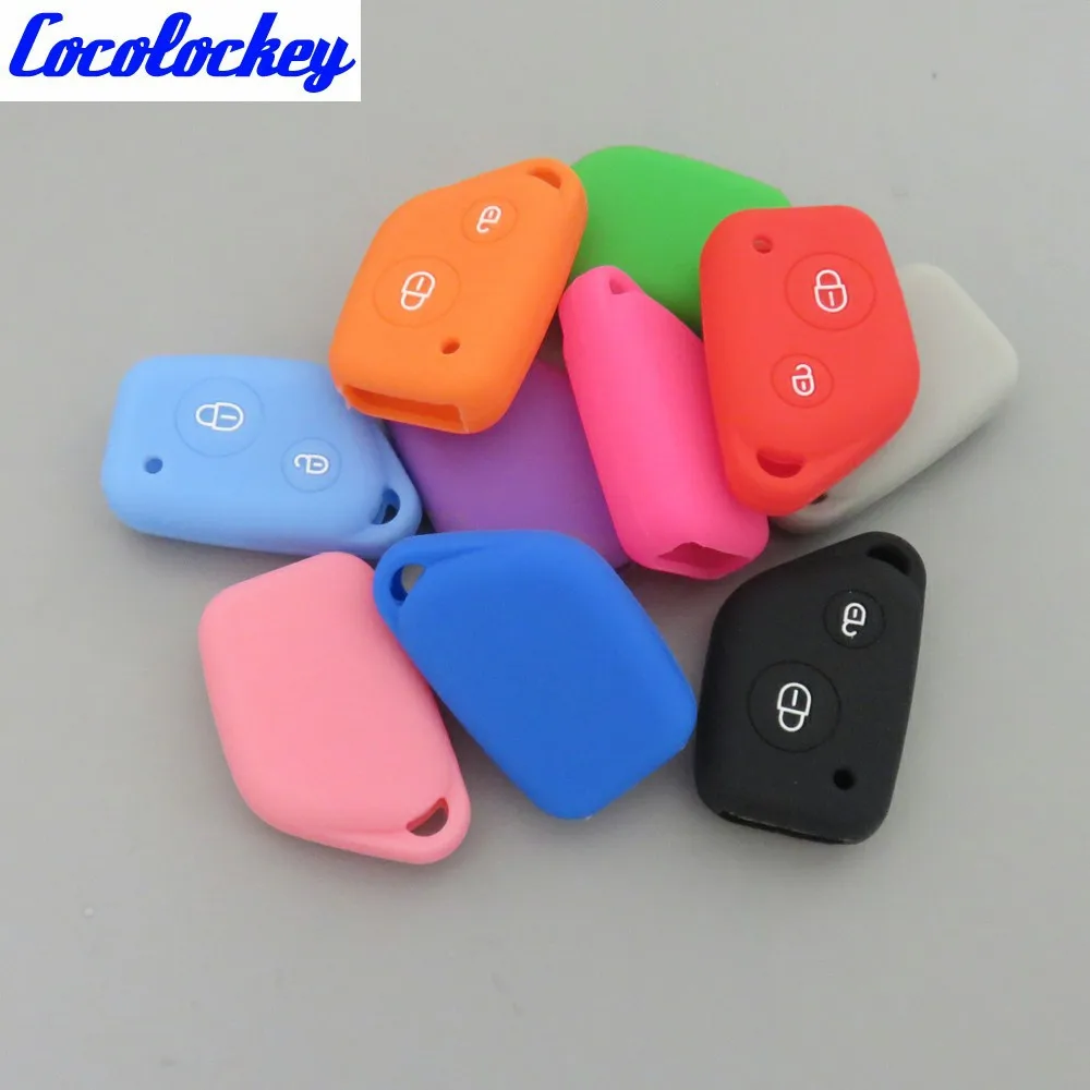 Cocolockey силиконовый чехол для автомобильных ключей для peugeot 106 205 206 306 405 406 для Citroen Berlingo Xsara Picasso Saxo 2 кнопки