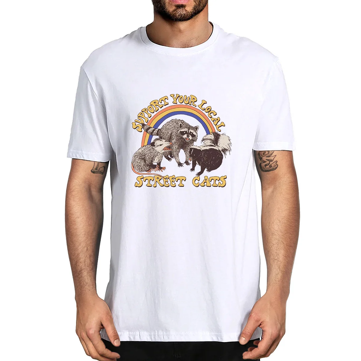 

Forest Animal Cute Deer Funny Animal Print Funny Men's Novelty T-Shirt Unisex Humor Streetwear Funny Women Top Tee