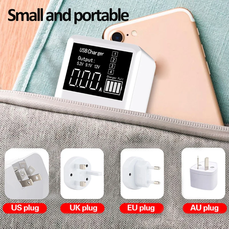 Вт 30 вт 40 Quick Charge QC3.0 USB Зарядное устройство стенового путешествия мобильный