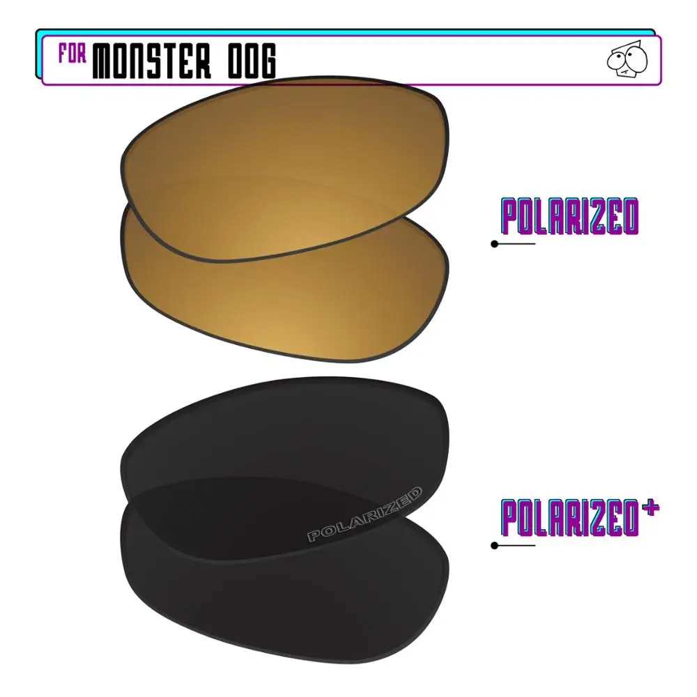 

Замена поляризованных сменных линз EZReplace для солнцезащитных очков Oakley Monster Dog-BlackPPlus-GunmetalP