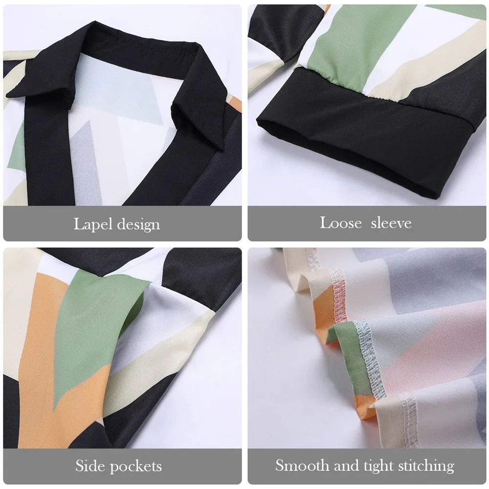 

Summer Women Vintage Long Dress Casual Cross V-neck Polka Dot Print Party Short Sleeve Dresses Female Boho Beach Holiday Dress