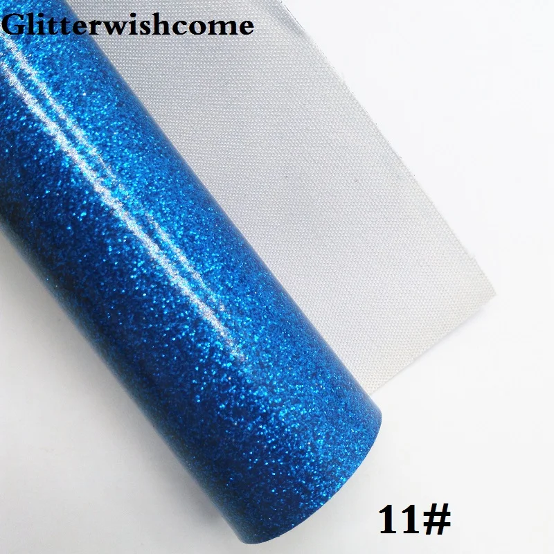 11 Glitterwishcome 30X134 см мини-рулон блестящая ткань винил для бантов гладкая блестящая кожа ткань искусственная кожа для бантов, GM200 - Цвет: 11