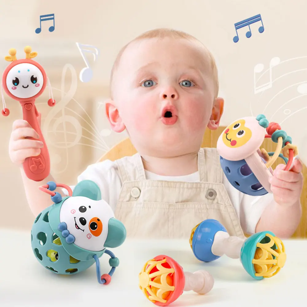 1 комплект детская погремушка для раннего образования рук игрушки детей
