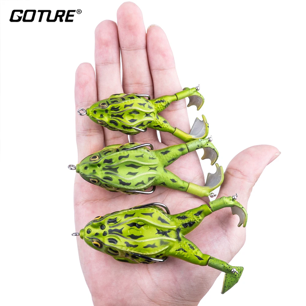 

1Pcs Thunder Frog Topwater Soft Fishing Lure 8/9/10CM Artificial Wobbler Double Propeller Bait For Bass Fishing Accessories
