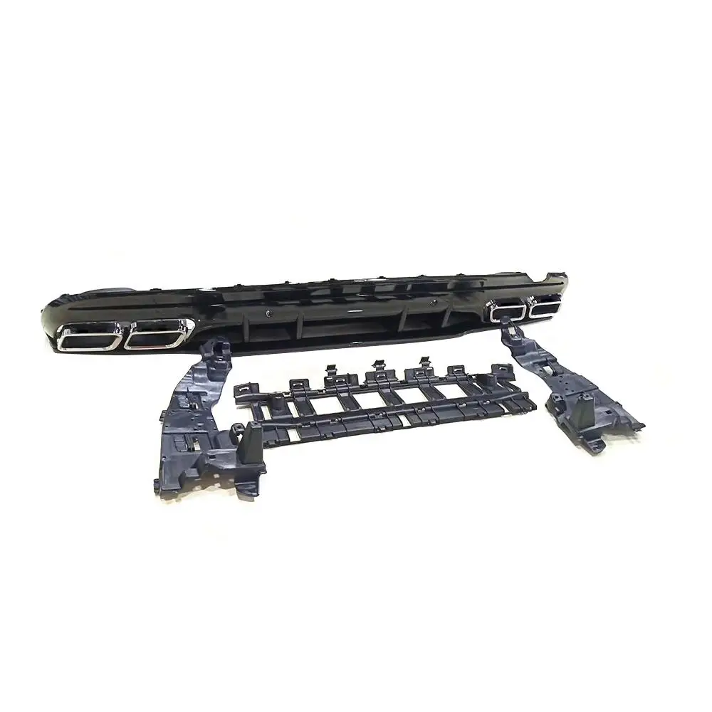 Автомобильный диффузор заднего бампера с выхлопом для Mercedes-Benz C-Class W205 C200 C250 C300 C350