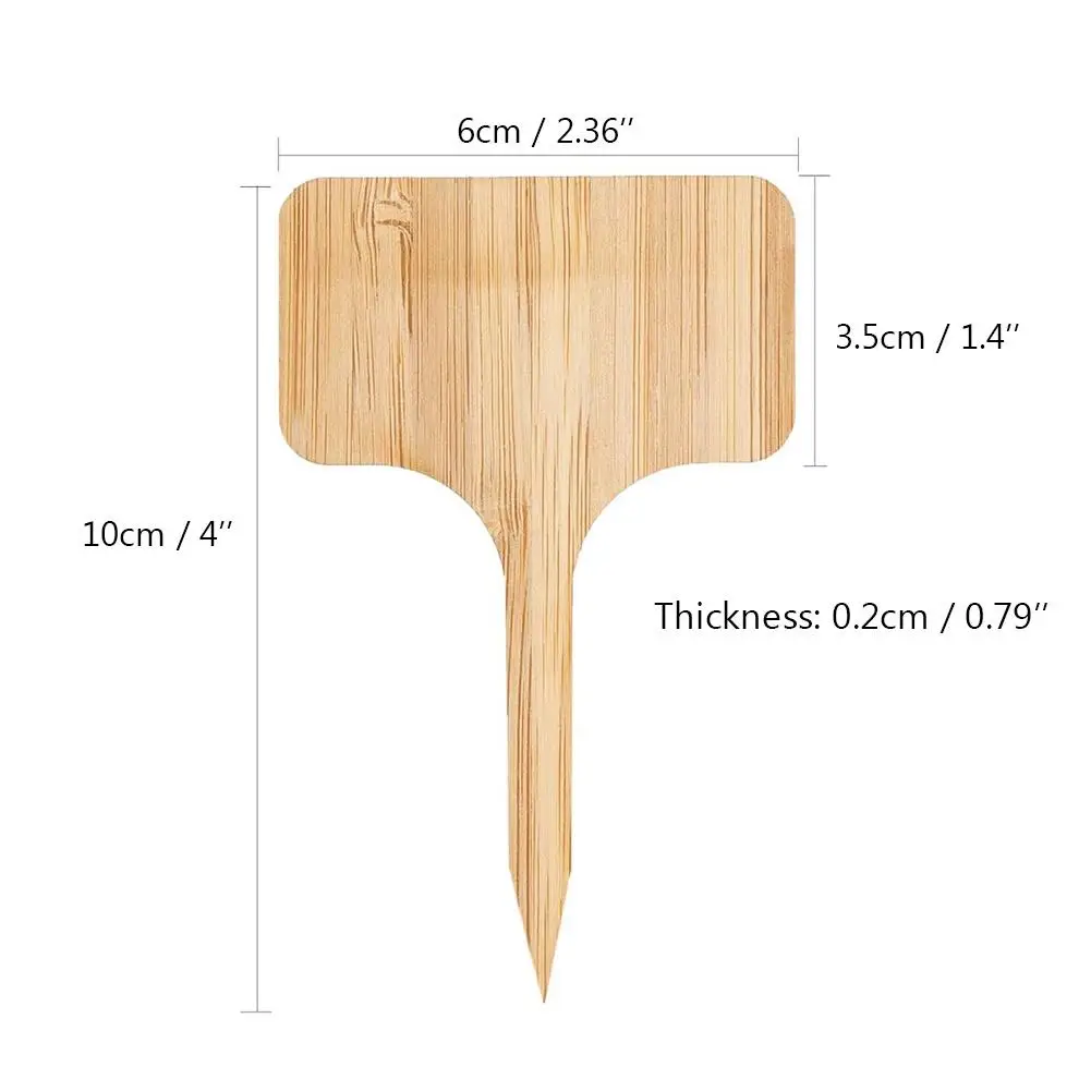 

20Pcs Bamboo Plant Flower Succulents Labels Tags Garden Nursery Pots Markers Garden Supplies Maker For Plant Flowers