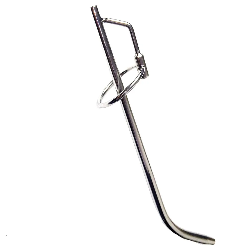 

8mm Urethral Catheter Sounds Dilator Stainless Steel Peehole Stretcher Long Curvy Penis Plug Toys for Men 197mm QHA527