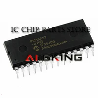 10pcs pic16f57 pic16f57 i p dip 28 flash based 8 8 bit cmos series microcontroller